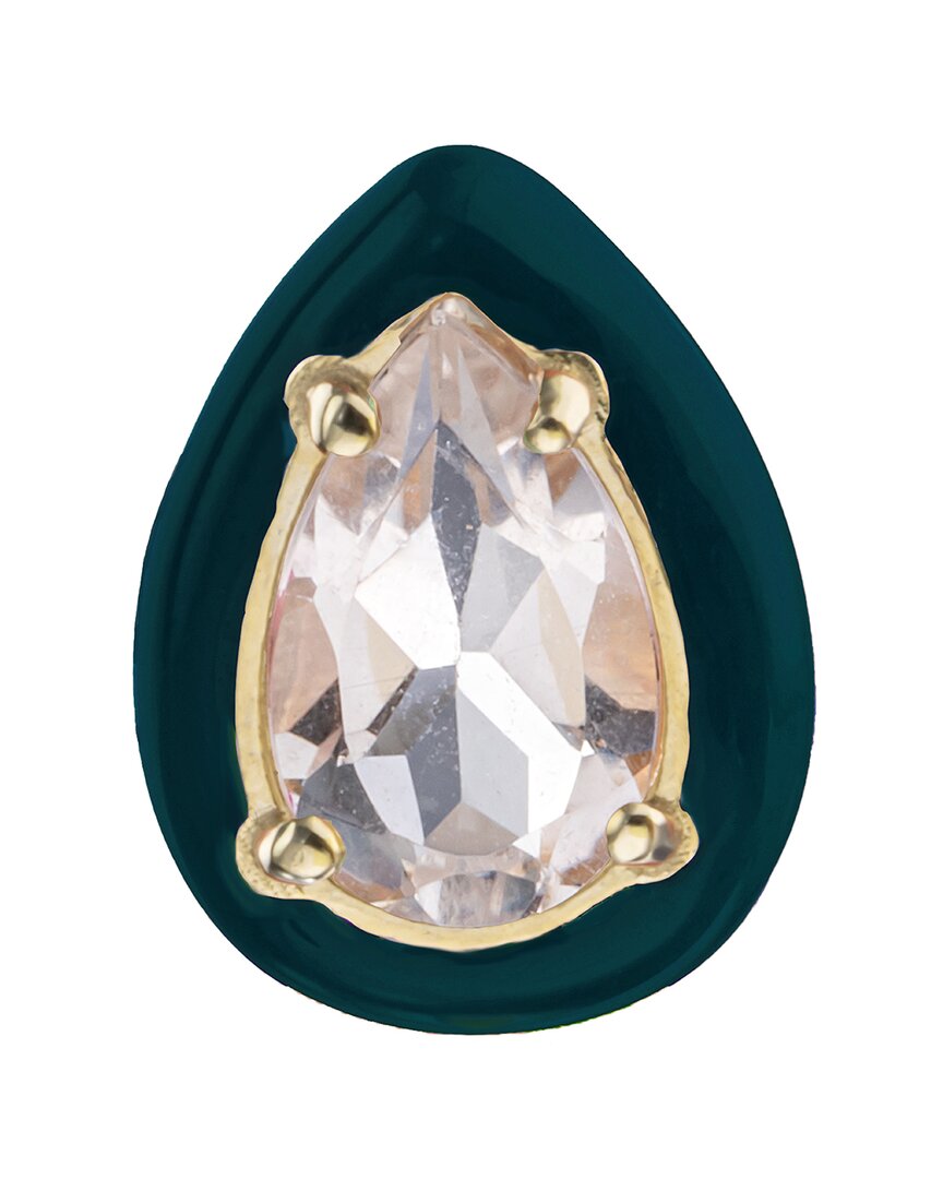 Bea Bongiasca Flower Funk 9K & Silber 1,58 ct. tw. Rock Kristall Ohrstecker
