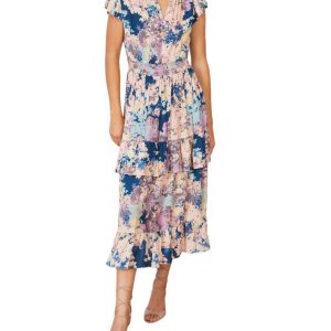 Willow Kleid in lila Felder