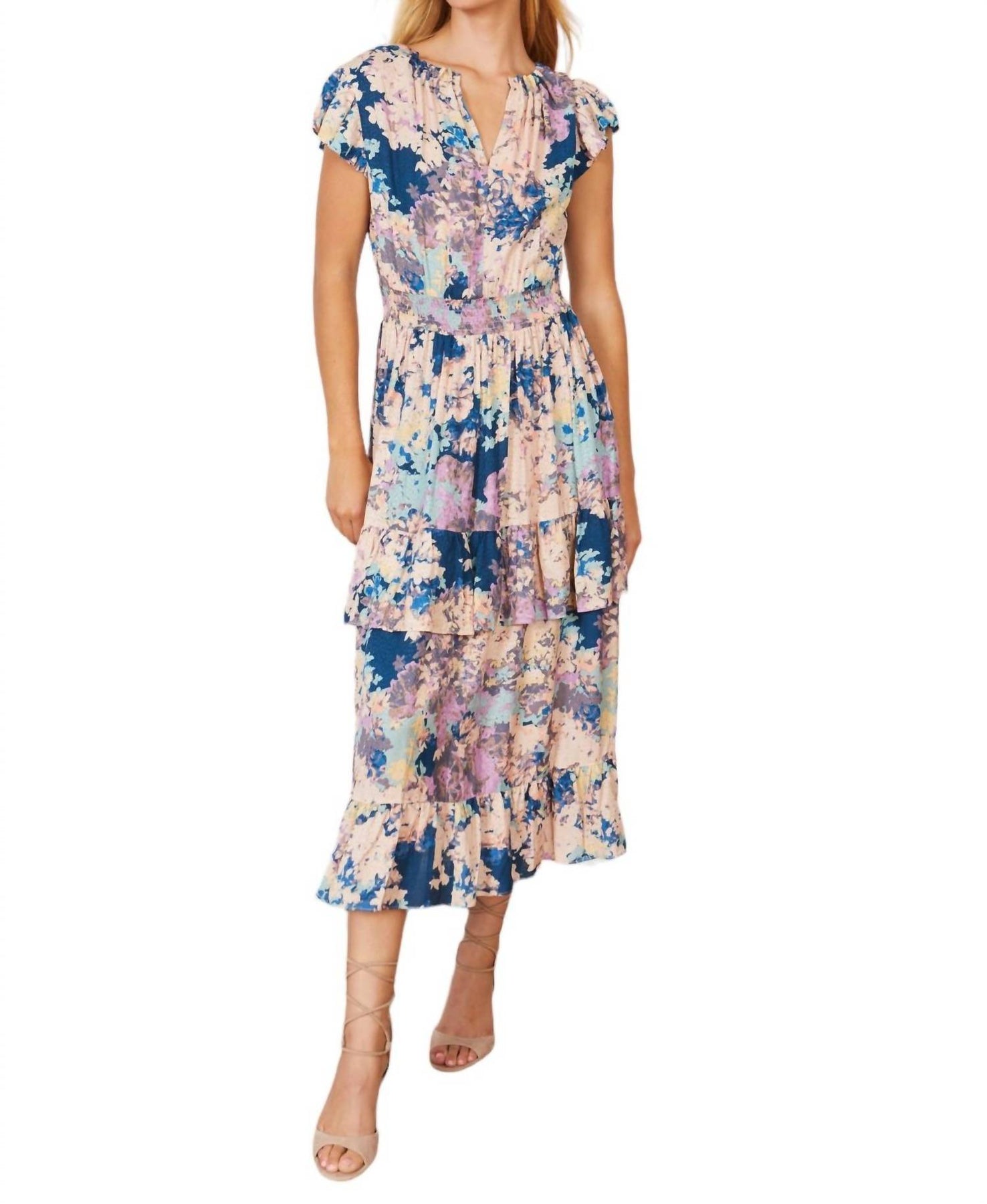 Willow Kleid in lila Felder