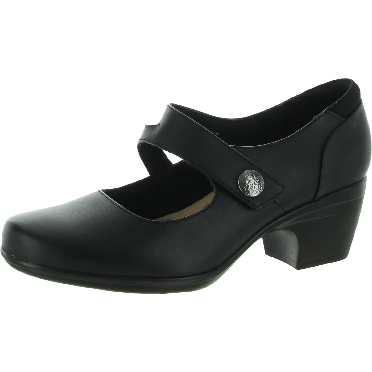 Schwarze Leder Pumps von Emily Reaya
