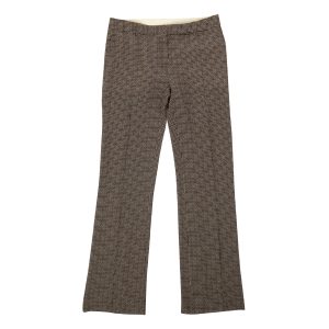 Davide Cenci Geometric Seidenhosen – braun