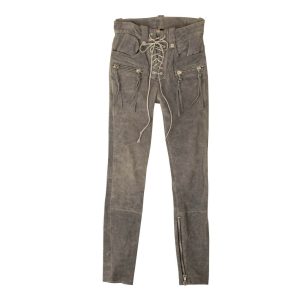 Hoch sitzende Spitzenhose von Unravel Project – Grau
