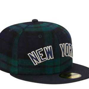 New Era New York Yankees plaid 59FIFTY ausgestattet – grün/Marineblau 7676474654780