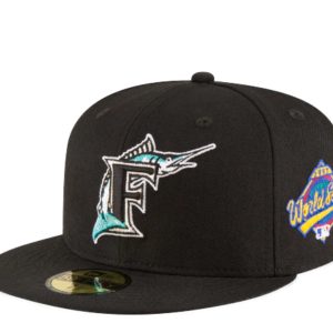 New Era 59Fifty MLB Florida Marlins 1997 World Series schwarz montiert Hut 11783655 7676473933884