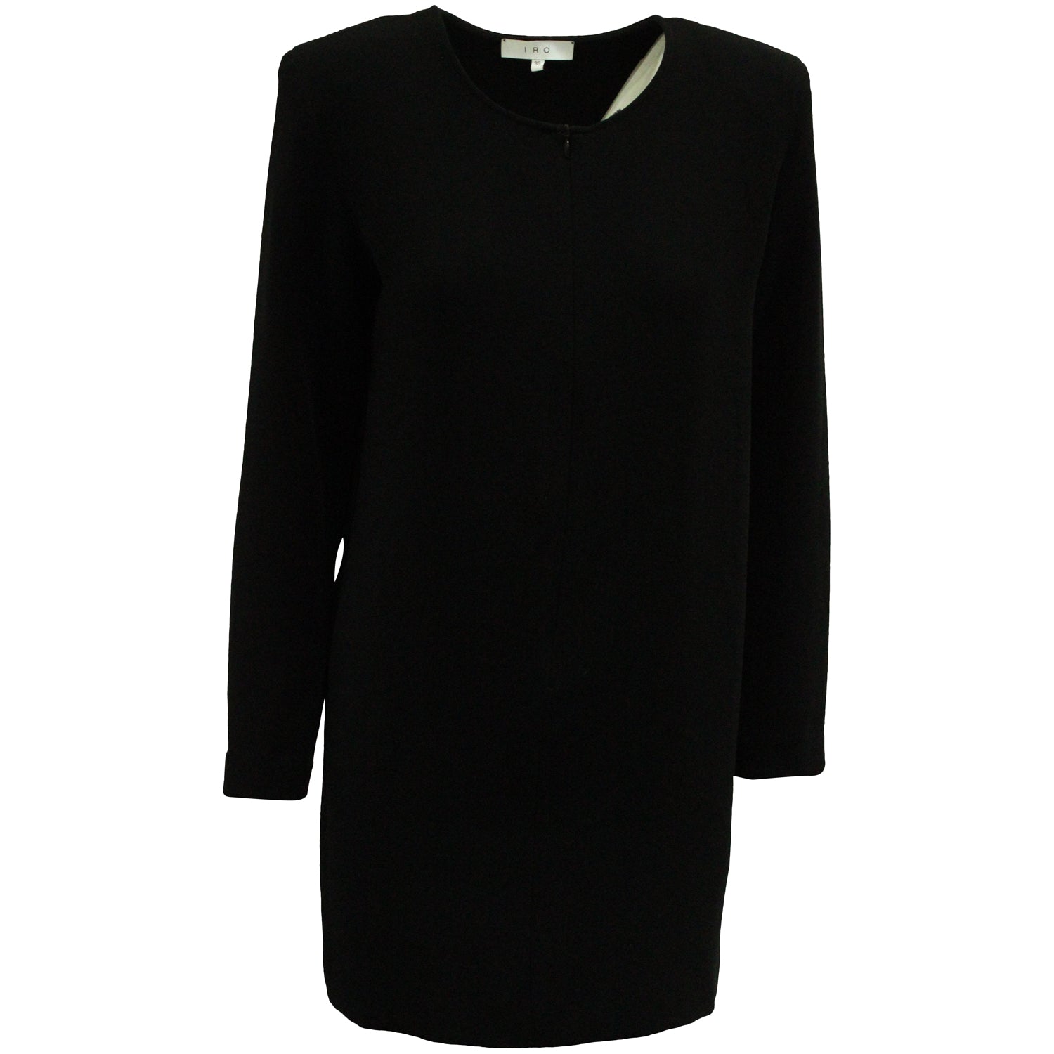 IRO Langarmkleid aus schwarzem Polyester