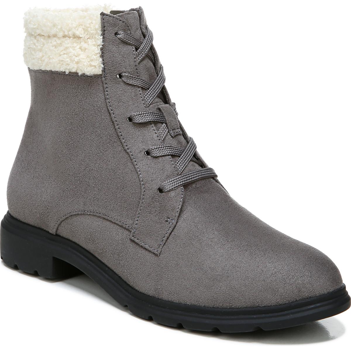 Networking Imitat Wildleder Knöchel Combat & Schnürstiefeletten