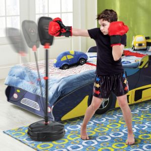 Inflation-Free Boxing set with Punching Tasche und Boxhandschuhe schnelle Rebound-Design für 5+ Jahre alte Kinder 7672900386876
