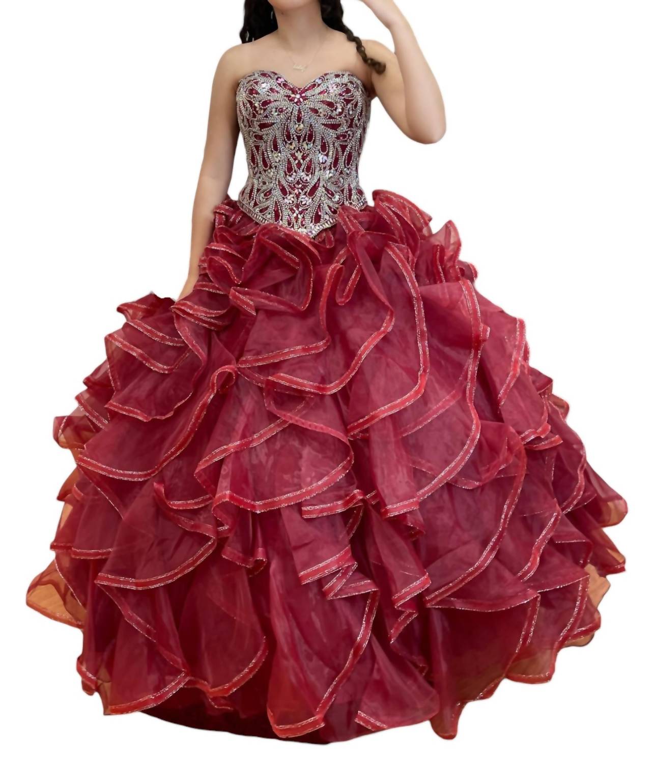 Quinceañera Kleid im Wein