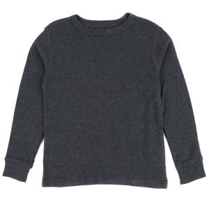 Kinder Langarm T-Shirt neutrale feste Farbe