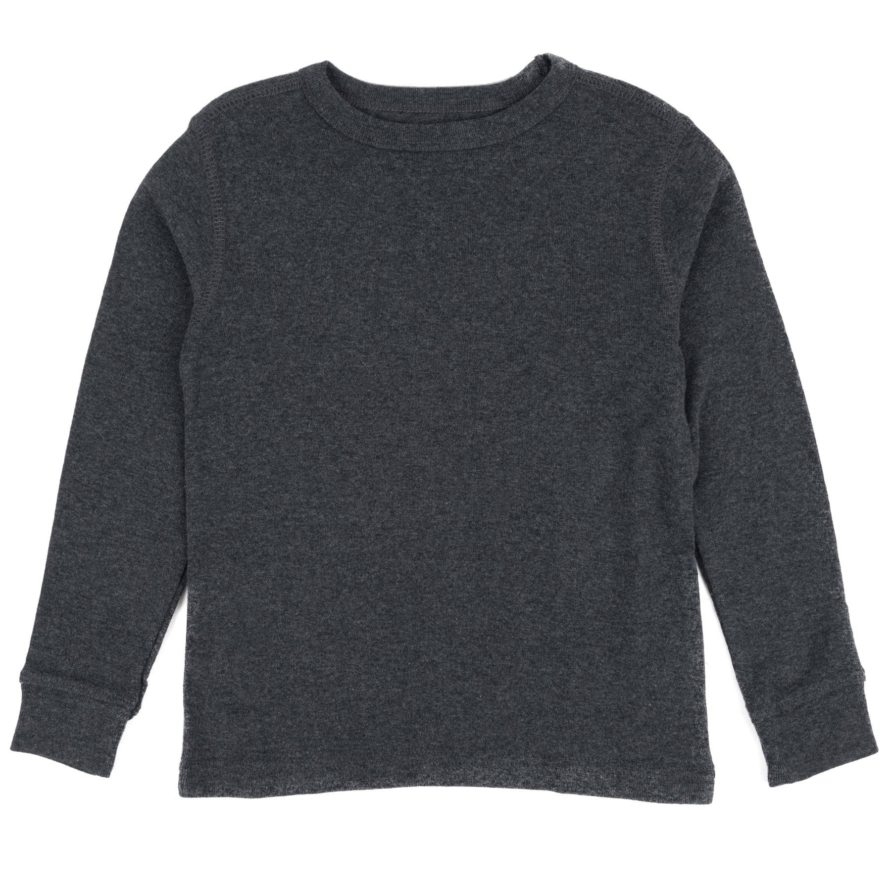 Kinder Langarm T-Shirt Neutrale Volltonfarbe