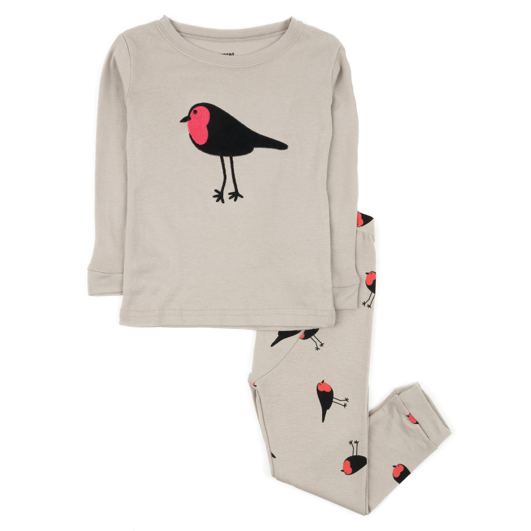 Kinder Zwei Stück Baumwolle Pyjamas Vögel