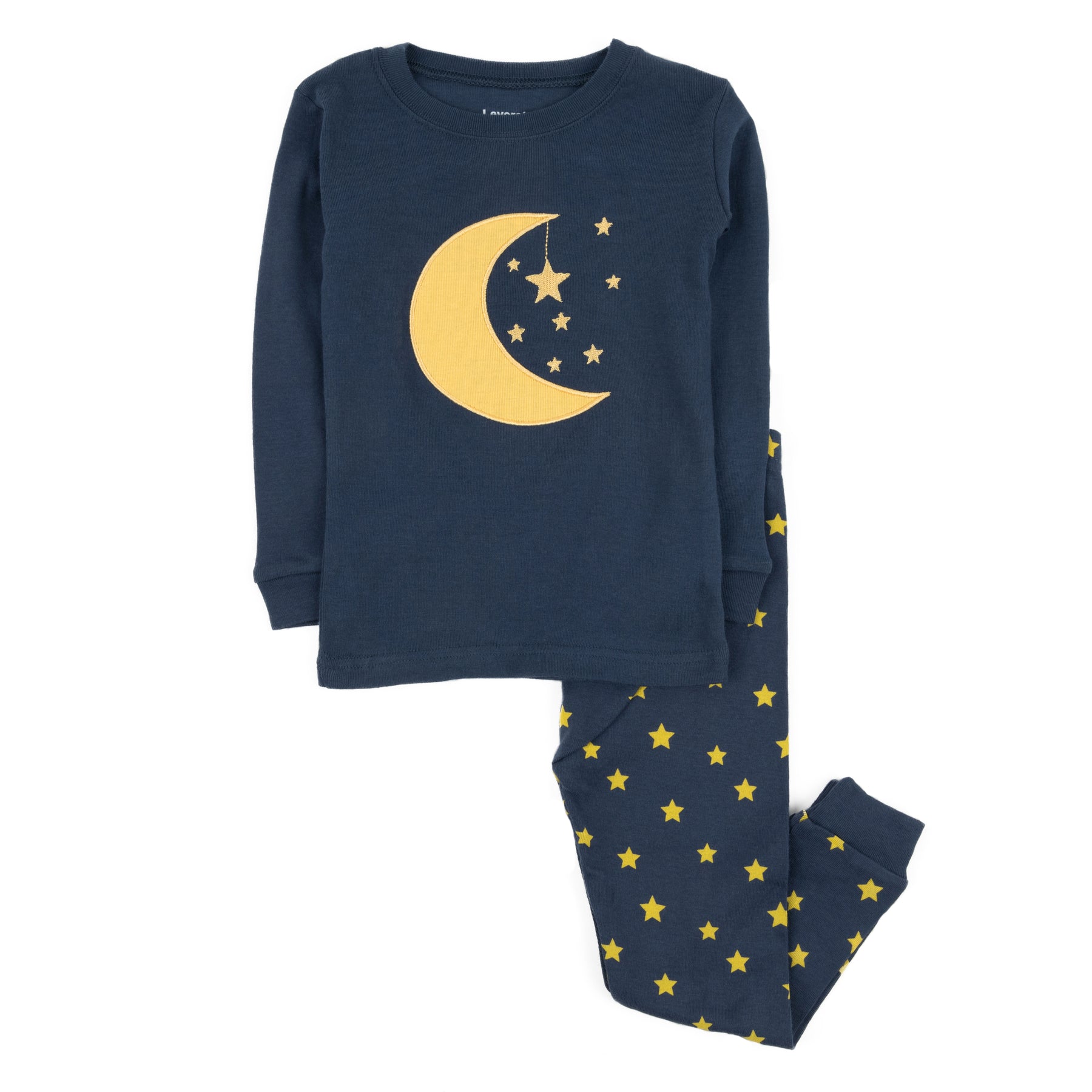 Kinder zweiteilige Baumwolle Pyjamas Mond und Sterne