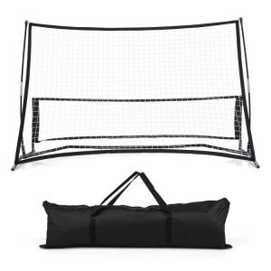 2- in-1 Tragbares Fußball Rebounder Net mit Tragetasche