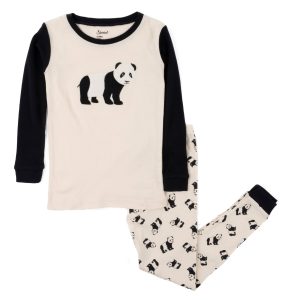 Kinder zwei Stück Baumwolle Pyjamas Panda
