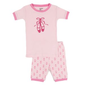 Kinder zwei Stück Baumwolle kurze Pyjamas Ballerina