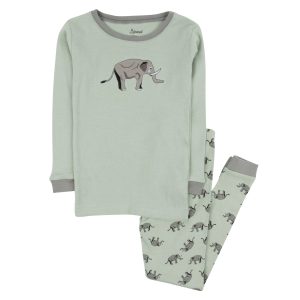 Kinder zwei Stück Baumwolle Pyjama Elefant