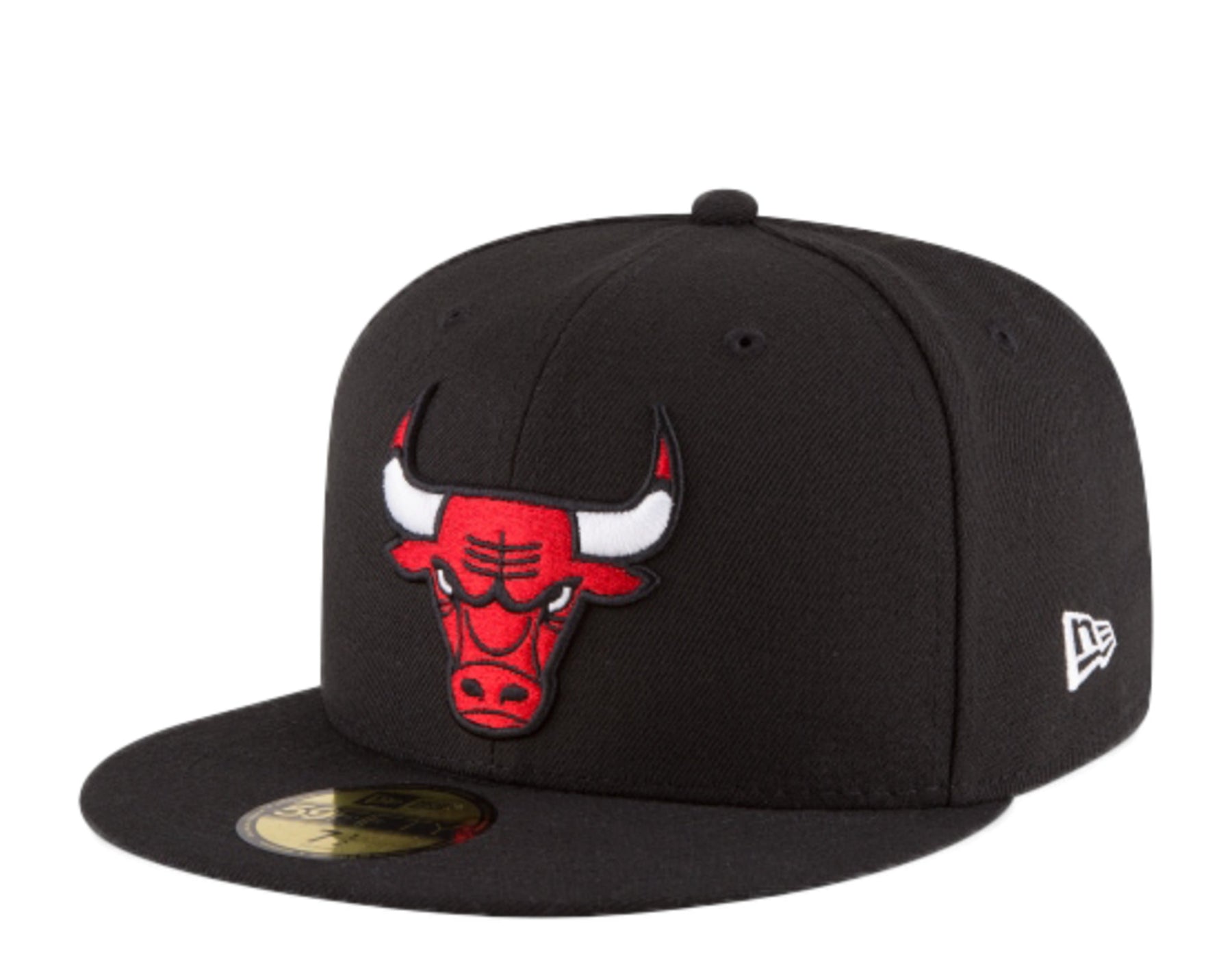 New Era 5950 NBA Chicago Bulls Alternate Schwarz / Rot körpernah Hut 70343698