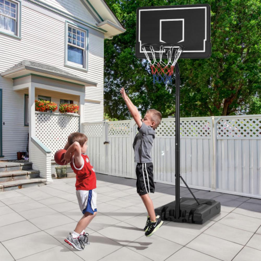 Tragbare Outdoor Basketballkorb 6.9-8.5 FT einstellbar mit füllbaren Base Shatterproof PC Backboard