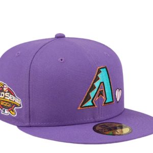 New Era Arizona Diamondbacks Team Heart 59FIFTY Fitted 60243666 violett 2001 7676482715708