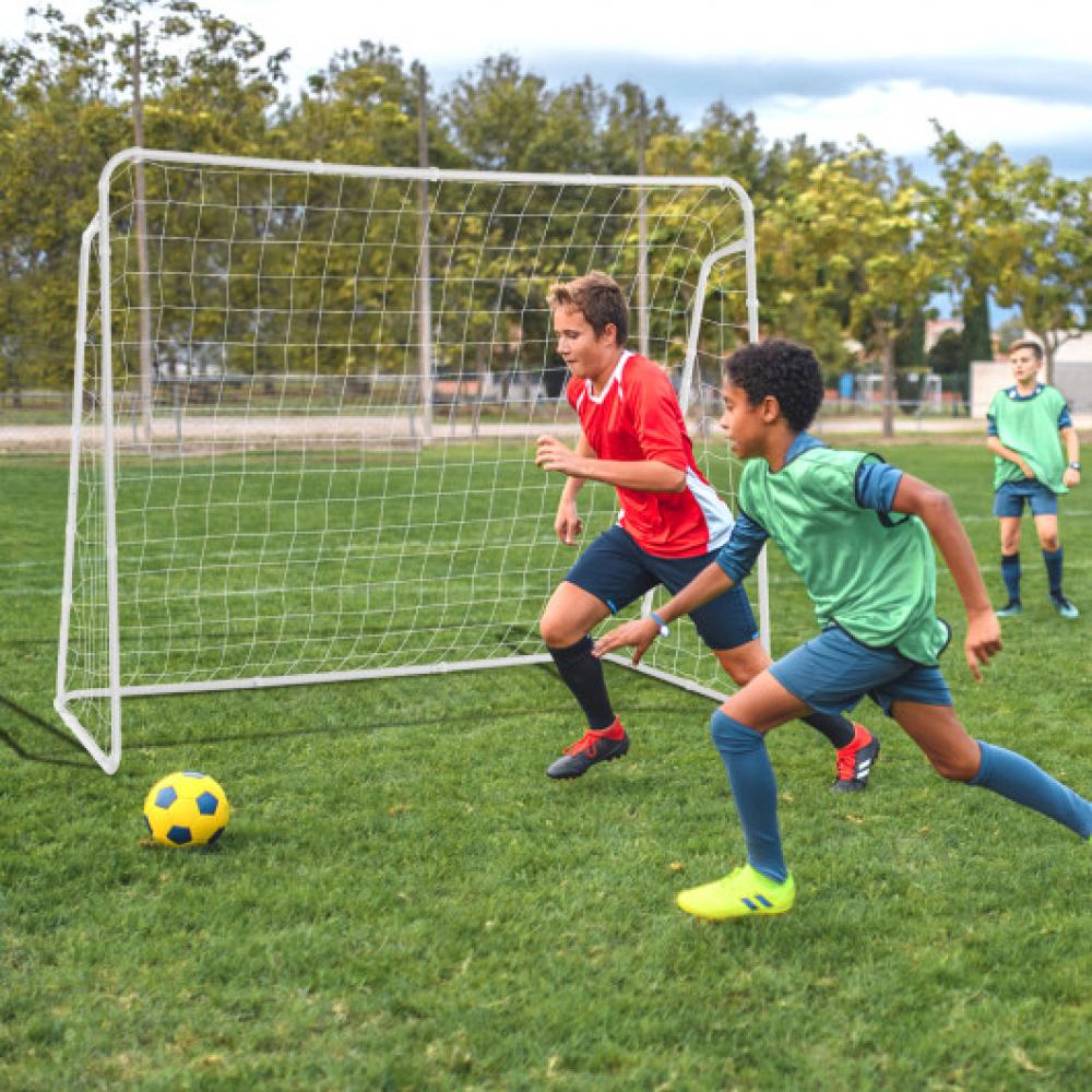 Fußball Ziel für Hinterhof mit Heavy Duty Rahmen und Boden Einsätze