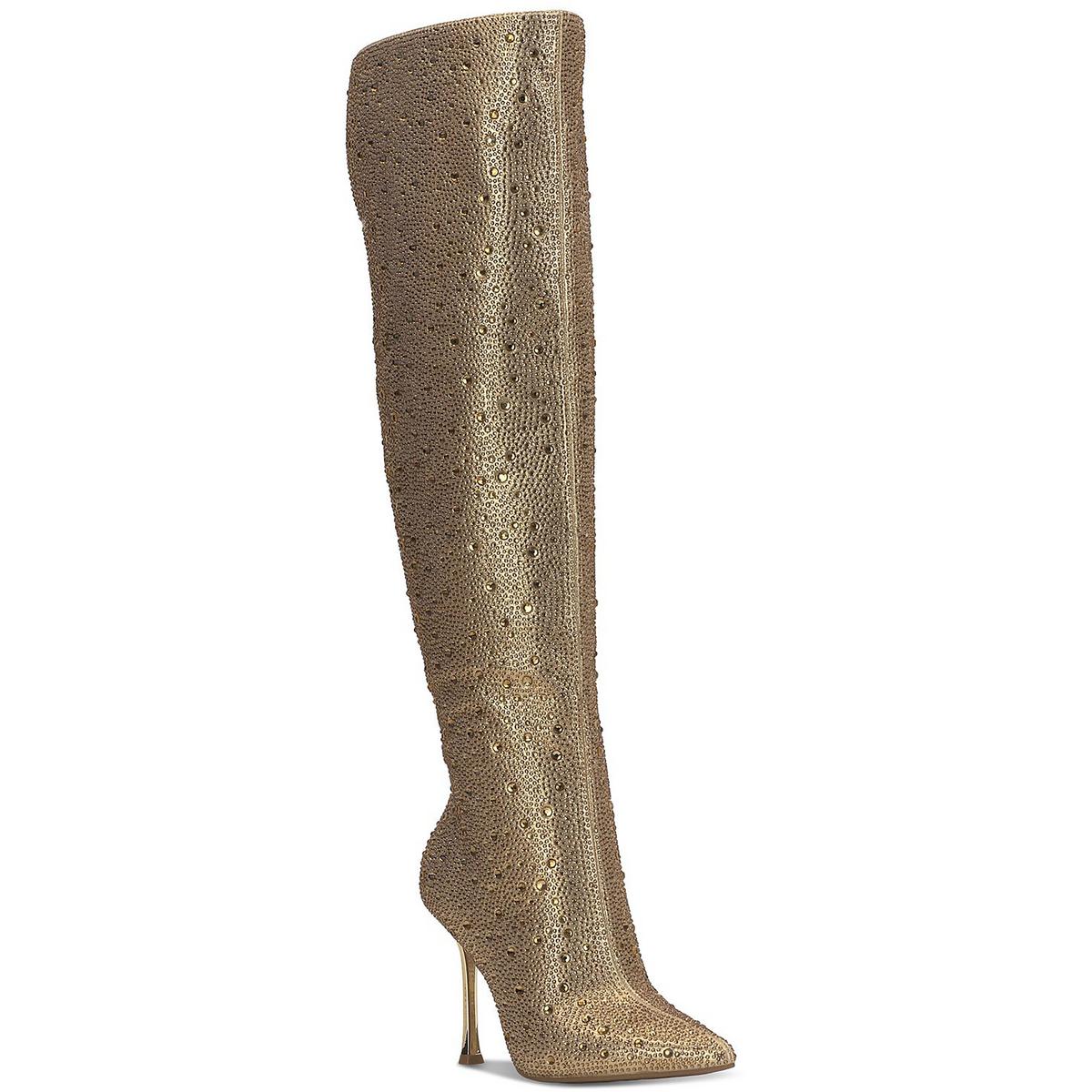 Saveria 5 Strass hohe Overknee Stiefel