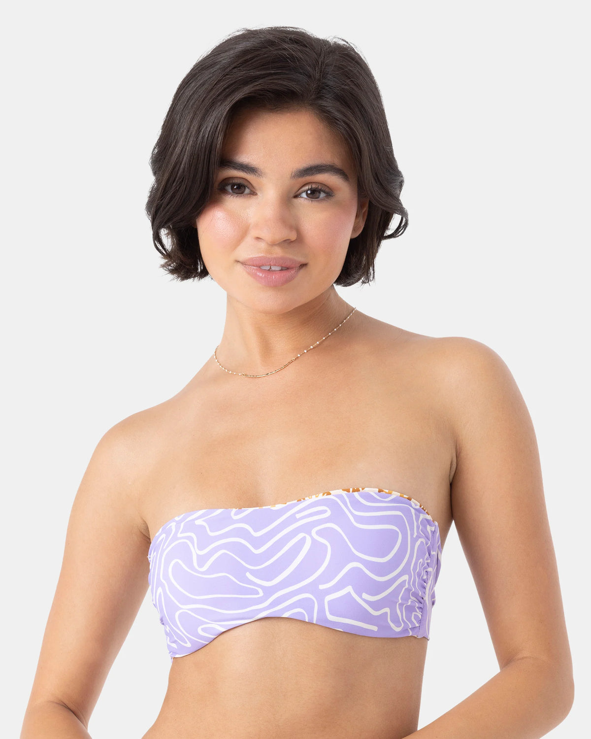 Roxy Sunshine State of Mind wendbar Bandeau Bikini Oberteil für Damen