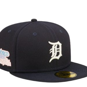 New Era 59Fifty MLB Detroit Tigers Pop Sweat Marine/blaue Hut montiert 60243521 7676487106620