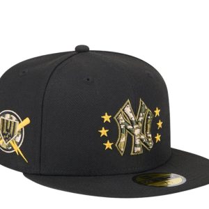 New Era New York Yankees Armed Forces Day 2024 59FIFTY Fitted 60499344 Schwarz 7676484878396