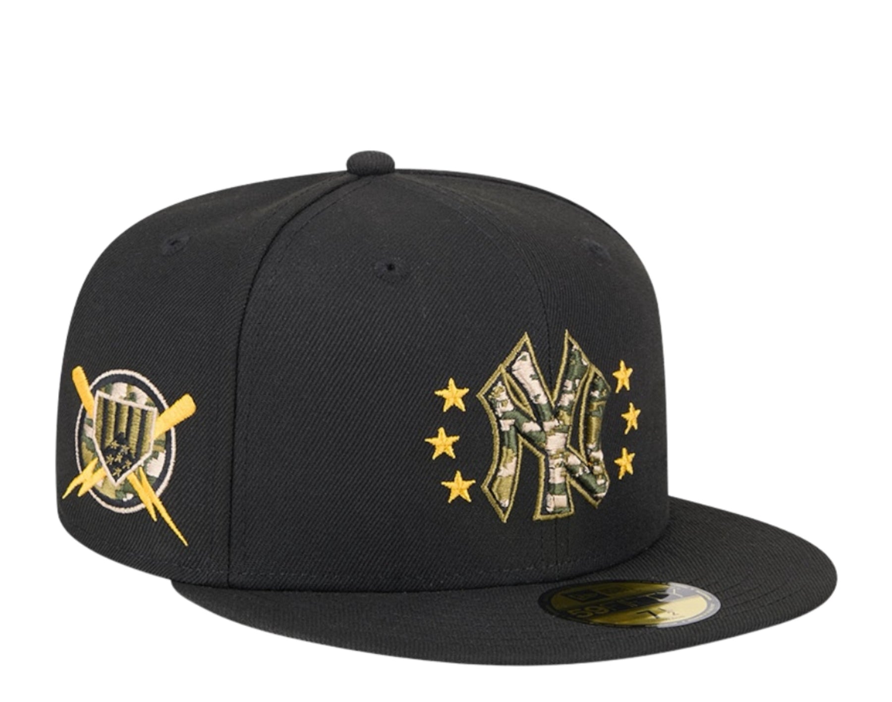 New Era New York Yankees Tag der Streitkräfte 2024 59FIFTY Einbau 60499344 Schwarz