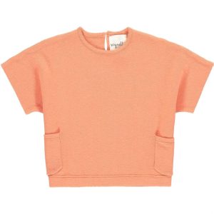 Mädchen s fiona kurze Ärmel Pullover in Kürbis