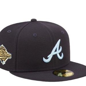 New Era 59Fifty MLB Atlanta Braves Cloud Under marine montiert Hut 60243787 7676483010620