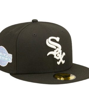 New Era 59Fifty MLB Chicago weißer Sox Pop Schweiß blk/lila anliegende Hut 60243503 7676494348348