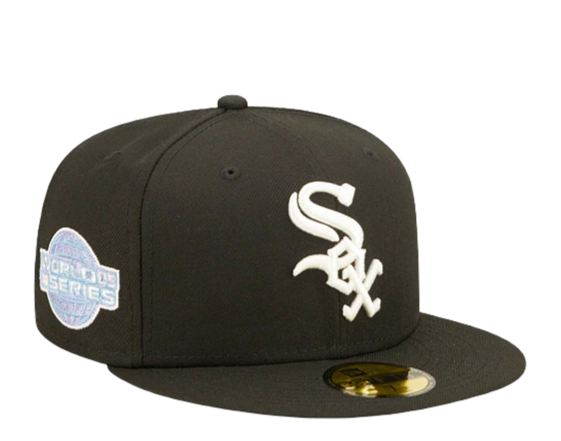 New Era 59Fifty MLB Chicago Weiß Sox Pop Sweat Blk / Violett körpernah Hut 60243503