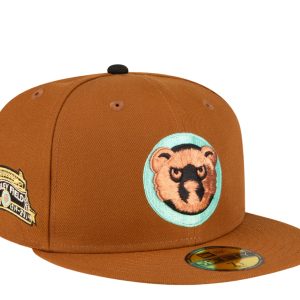 New Era Chicago Cubs 100th Anniversary 59FIFTY Fitted schwarz mit grün uv 7676483371068