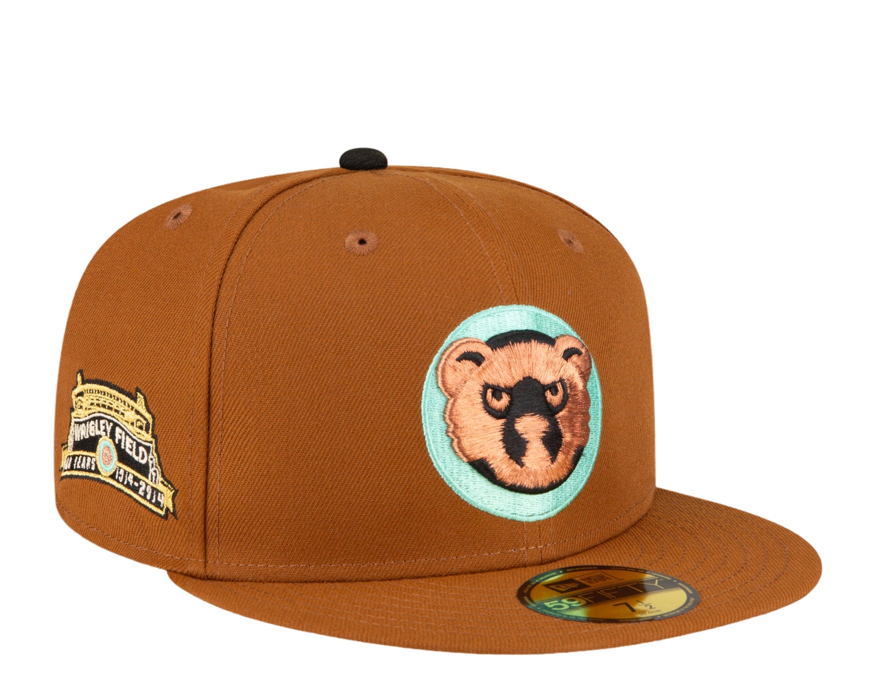 New Era Chicago Cubs 100th Anniversary 59FIFTY Schwarz mit grünem UV