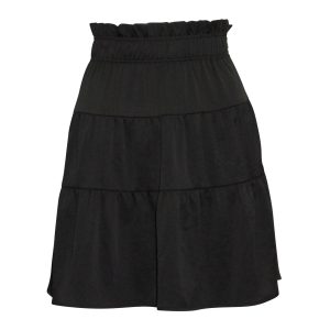 Ba&sh Ruffy Rock aus schwarzem Polyester