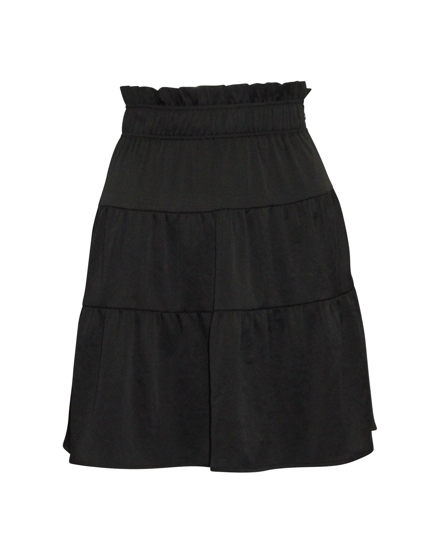 Ba&sh Ruffy Rock aus schwarzem Polyester