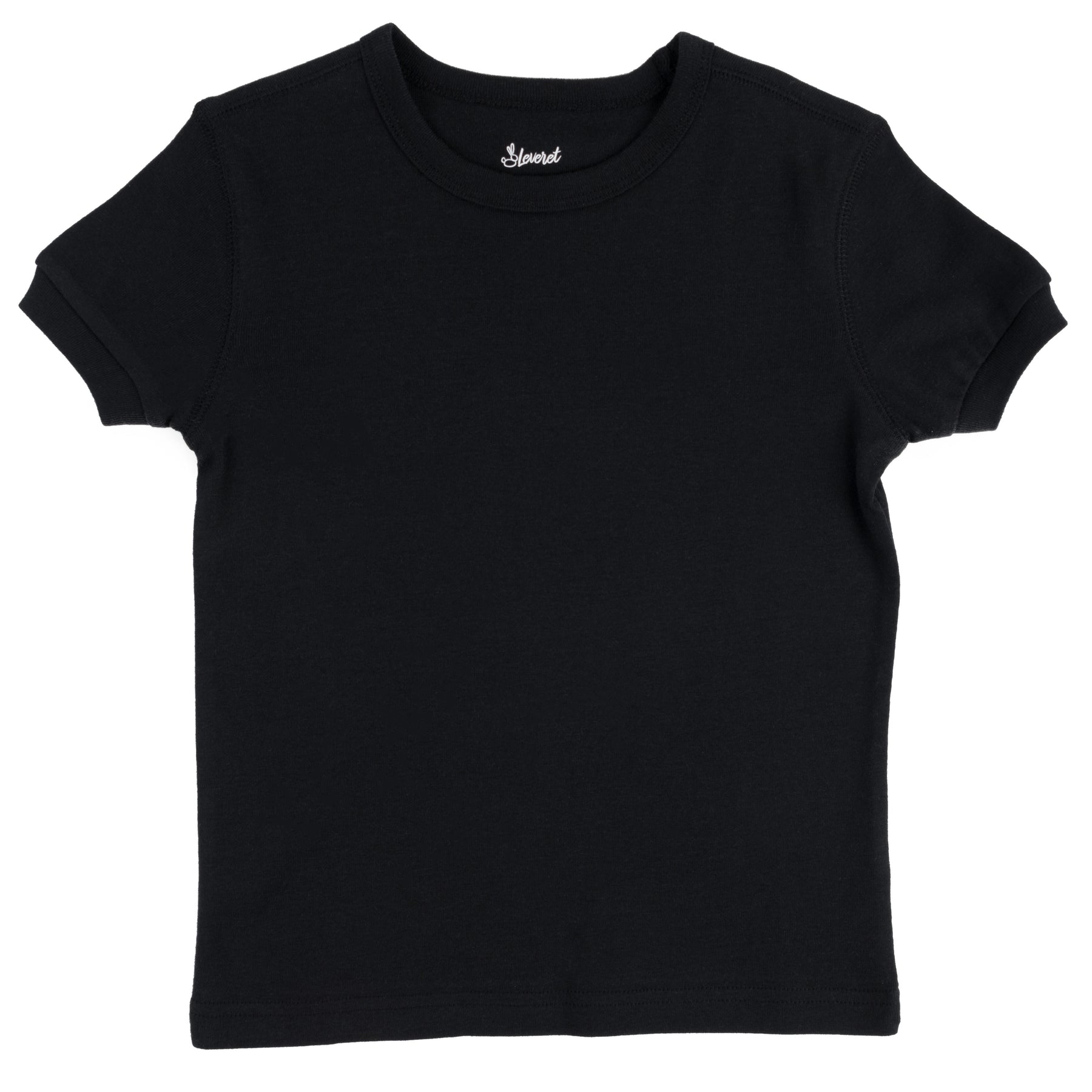 Kinder Kurzarm T-Shirt Neutrale Volltonfarbe