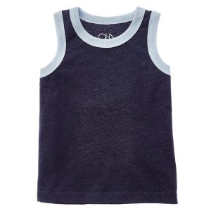 Chaser Recycelte Vintage Jersey Kontrast Bindung Top