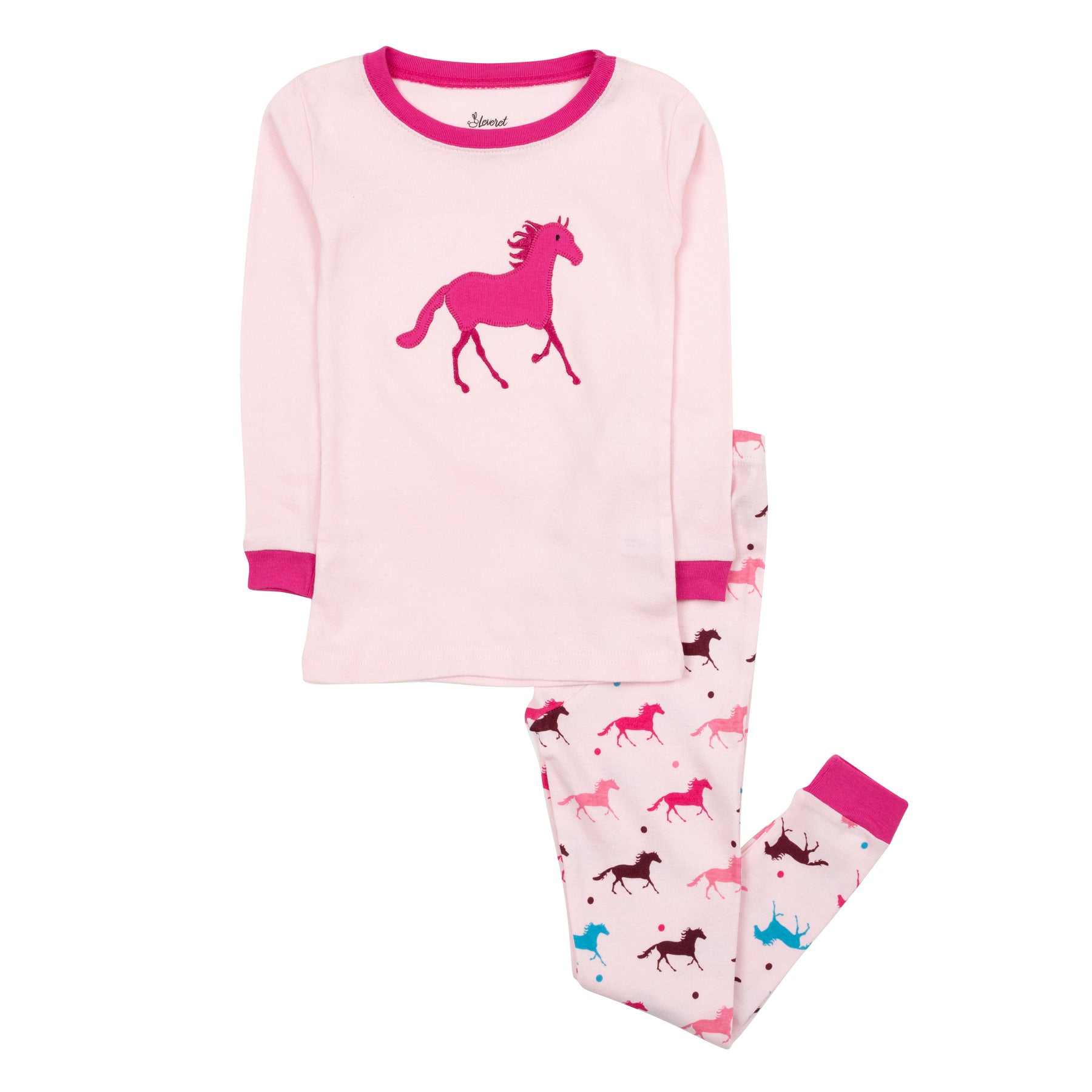 Kinder zweiteilige Baumwolle Pyjamas zeigen Pferd