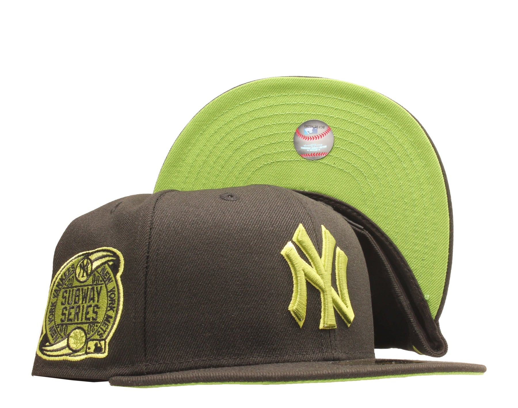New Era 59Fifty NY Yankees 2000 U-Bahn-Serie BLK ausgestattet Apfel Grün Undervisor