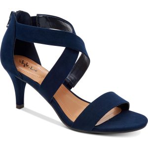 Paysonn Criss-Cross Front Open Toe Kitten Absatz