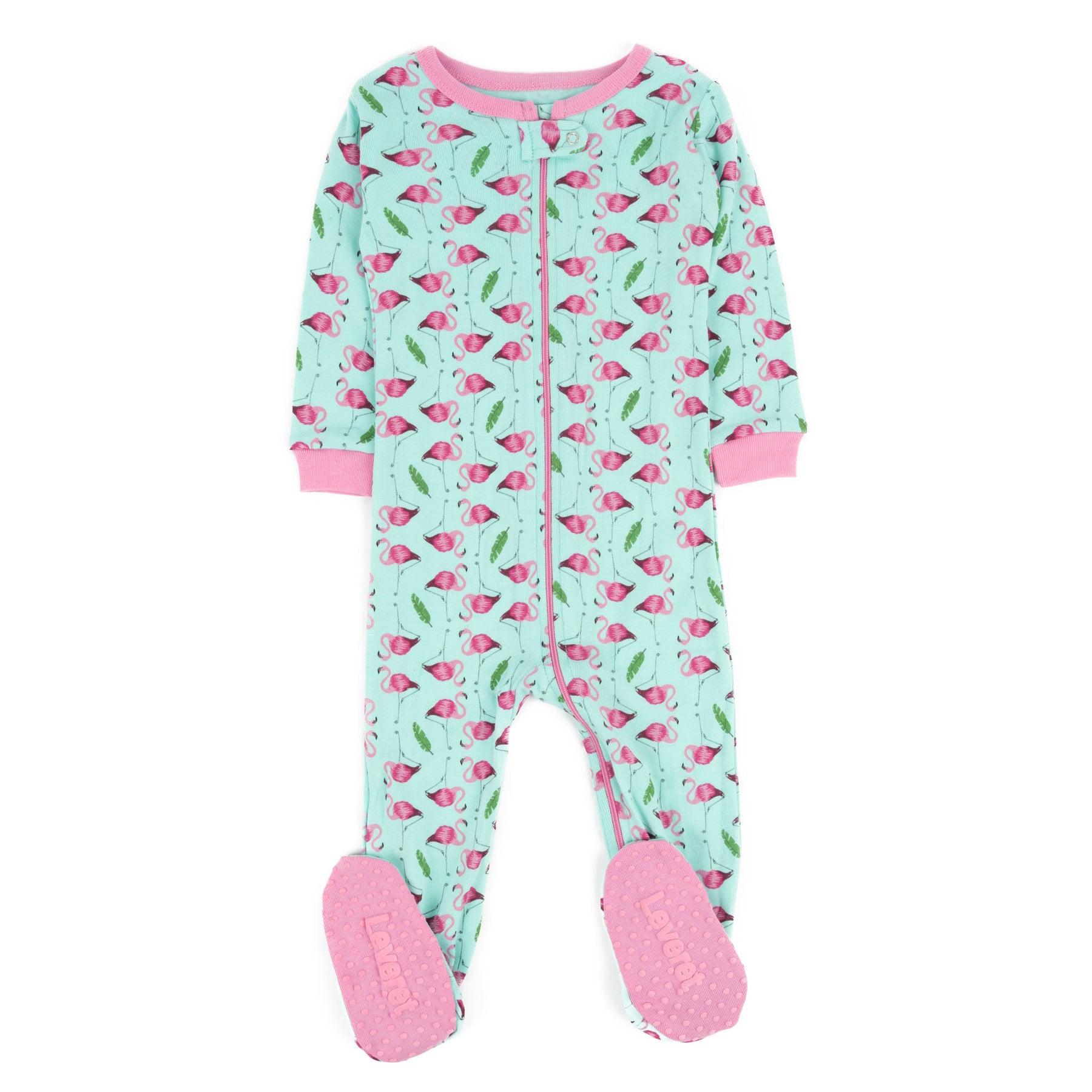 Kinder Fuß Baumwolle Pyjamas Flamingo