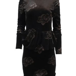 Ganni Bloomsbury Kleid aus schwarzem Polyester 7765054324796