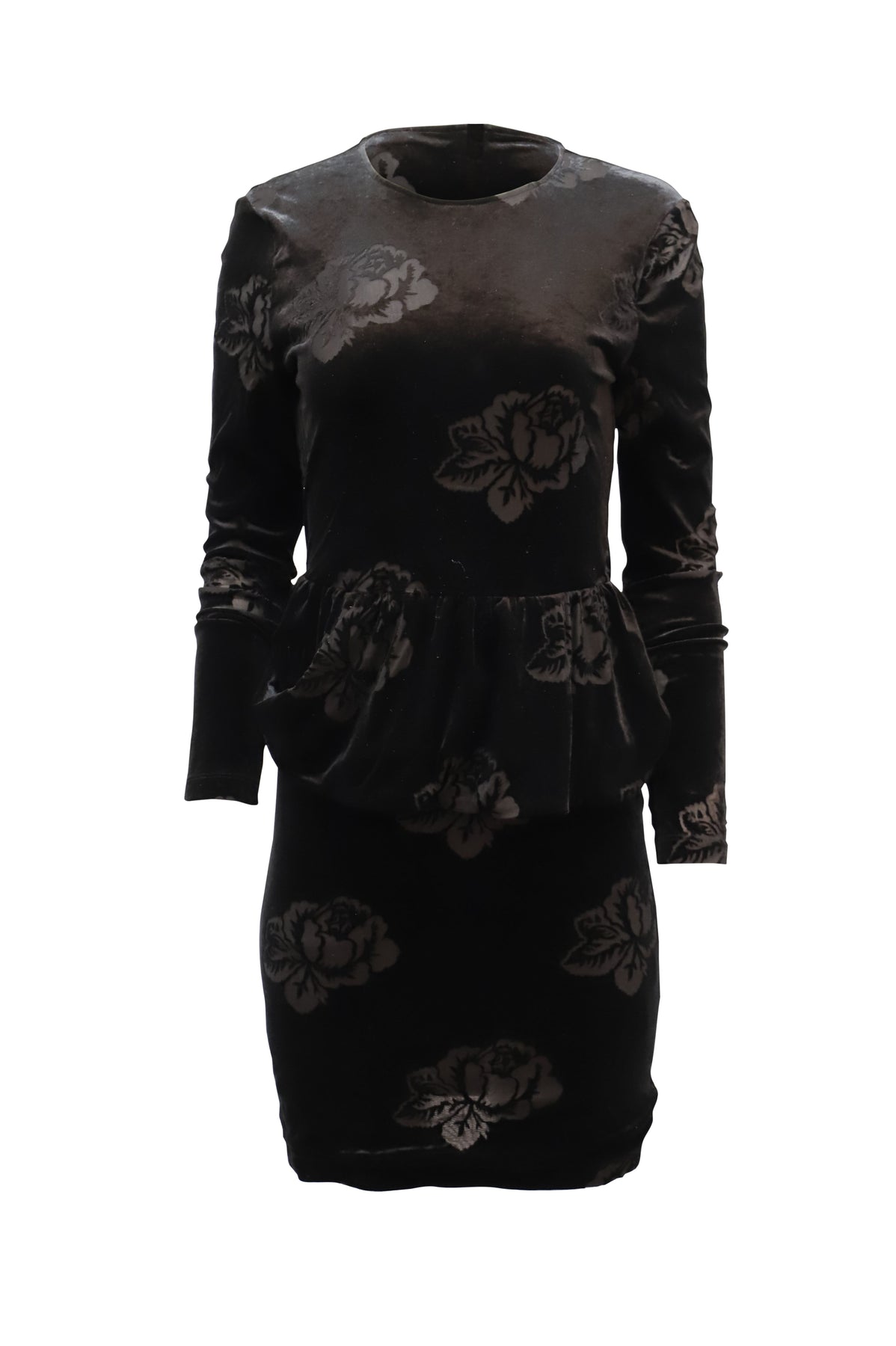 Ganni Bloomsbury Kleid aus schwarzem Polyester