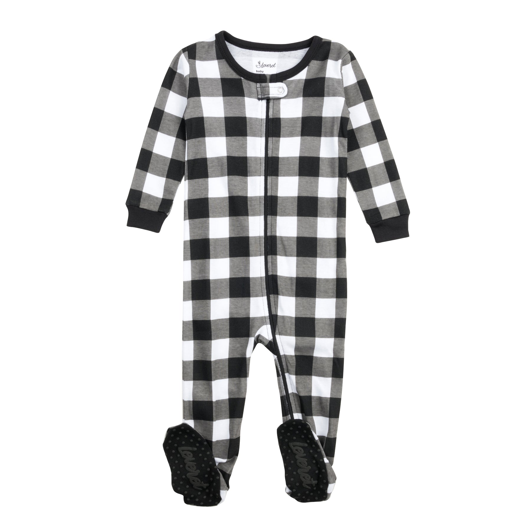 Weihnachten Kinder Fuß Baumwolle Pyjamas kariert