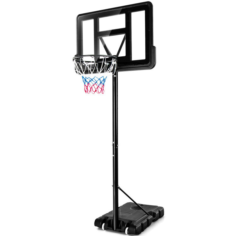 Einstellbare tragbare Basketballkorb Stand mit Shatterproof Backboard Räder