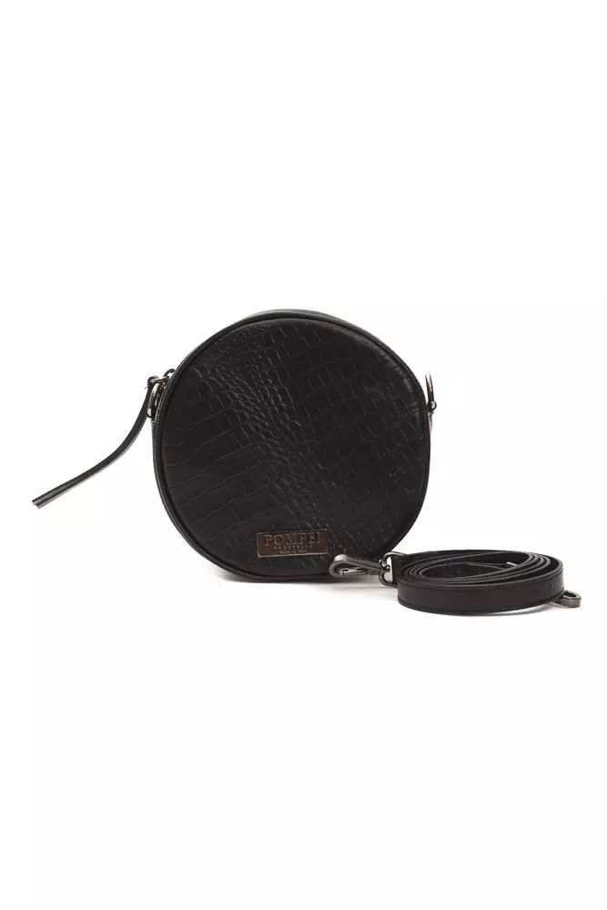 Pompei Donatella Elegante Leder oval Crossbody Damen Perfektion