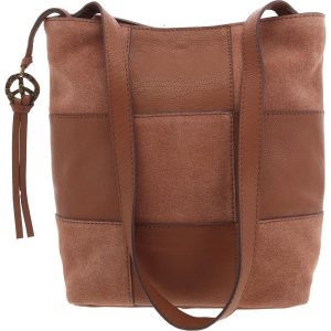 Lina Mixed Media Leder Schulter Handtasche