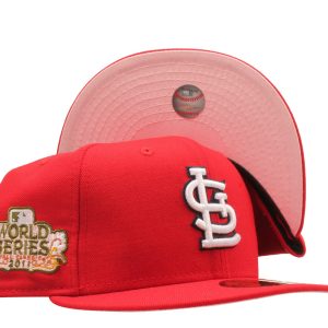 New Era 59Fifty MLB St. Louis Cardinals 2011 World Series Fitted W/ rosa Boden – 7676487958588